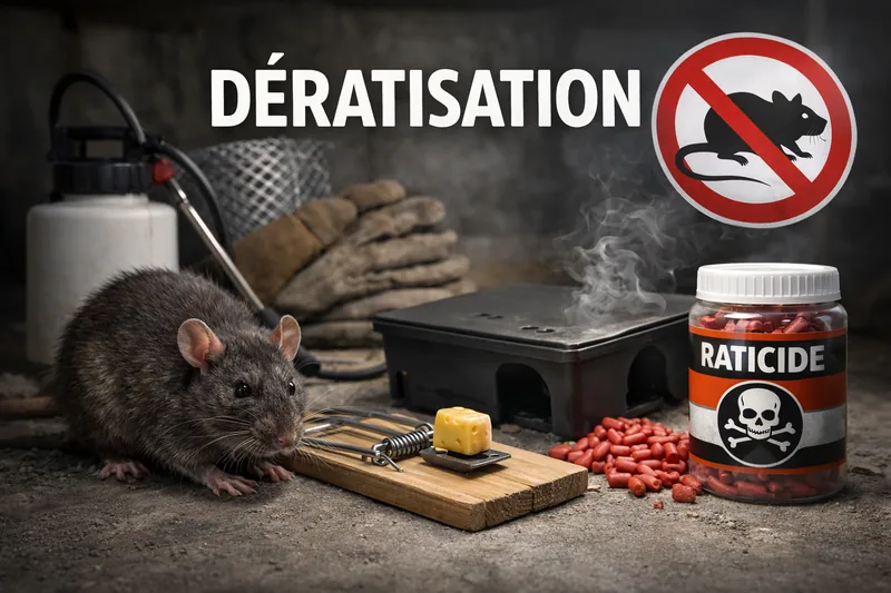 Dératisation : poste d'appâtage et raticide professionnel